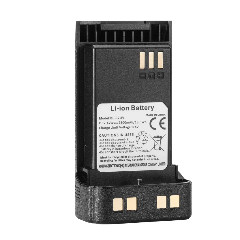 Bateria 2500mAh para DM-32UV & UV-32 con USB-C Port