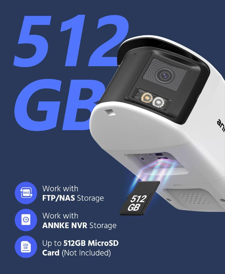 ANNKE  Dual-Lente / 8MP – La seguridad que VE y ESCUCHA todo