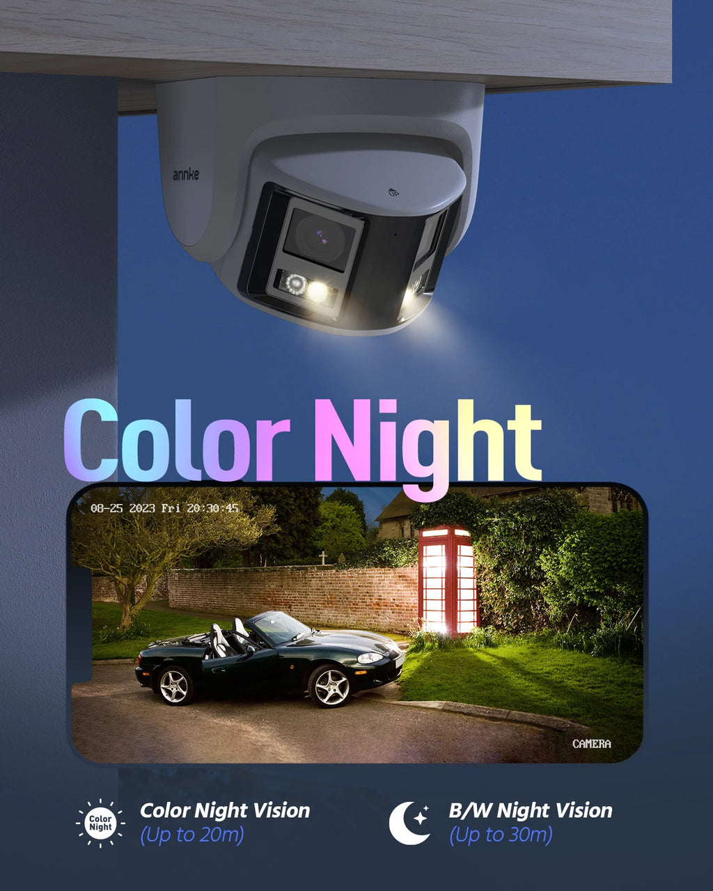 ANNKE I91DX 4K 8MP AI Dual Lens Panoramic FOV 180