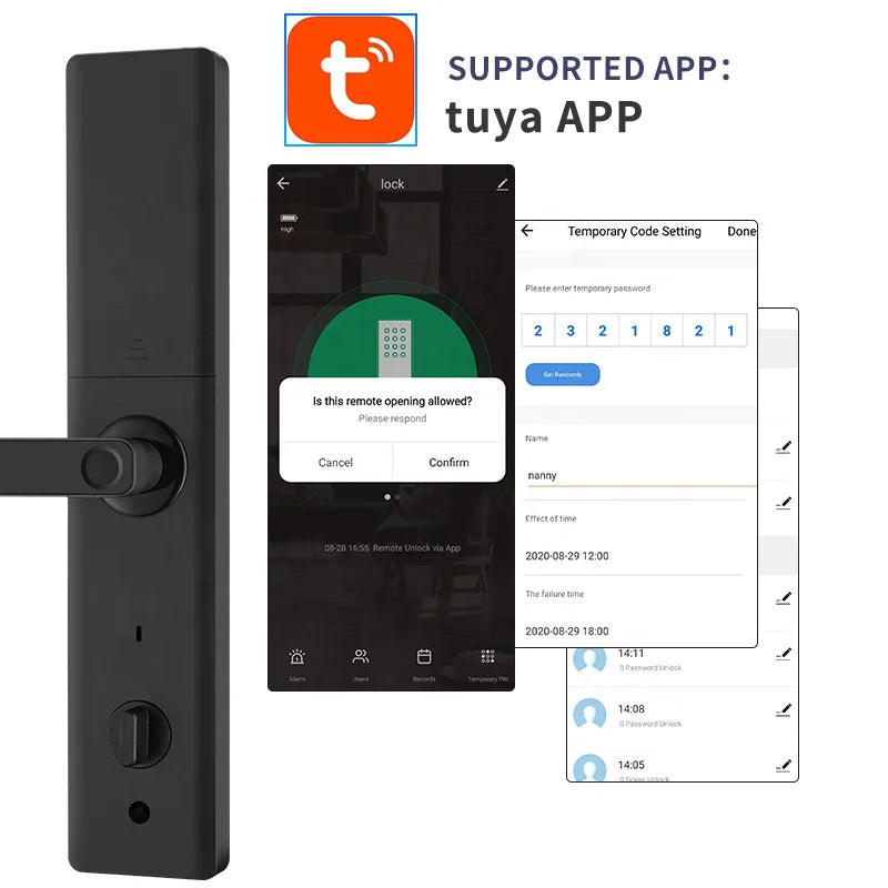 Cerradura inteligente Digital con WiFi Tuya