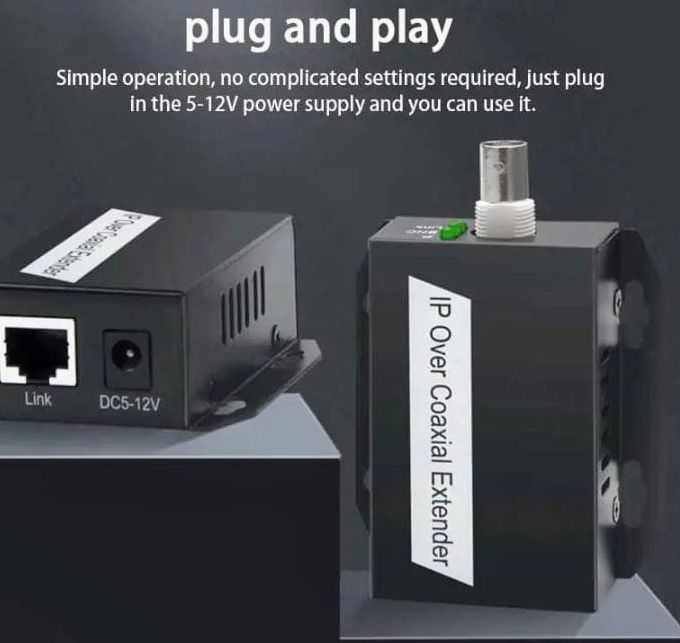 Convertidor IP a Coaxial ethernet.