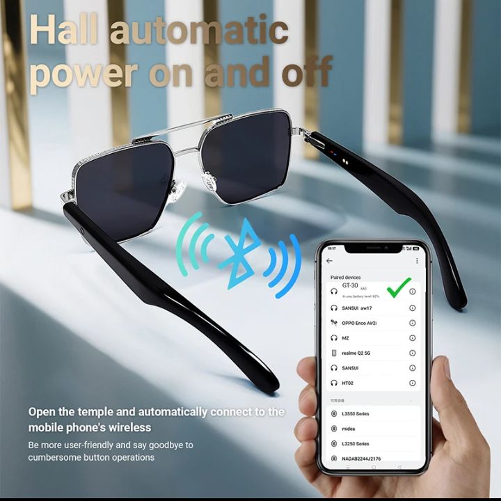 Lentes Inteligentes GT-30 – Sonido 360°