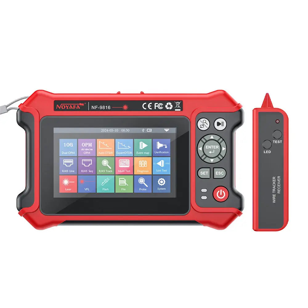 Professional Fiber Network Analyzer | OTDR Tester 10G Ethernet, Dual OPM, VFL RJ45 Interface