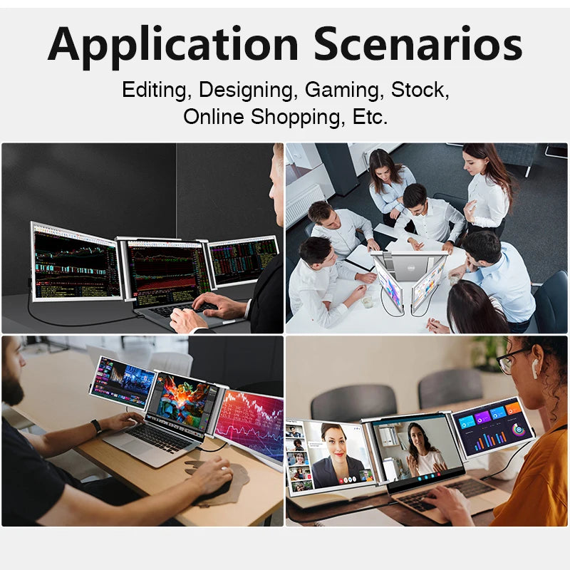 Extension De Pantalla Para Laptop  Monitor Portatil De 14 Pulgadas Con Resolution Full HD Y Conectividad USB C