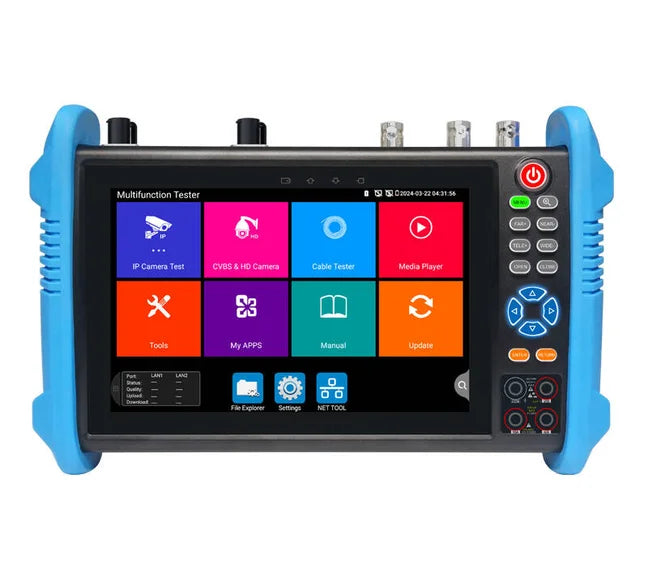 IPC-9800 Pro 8K IP CCTV Cameras Tester with POE Cable Tracer TDR