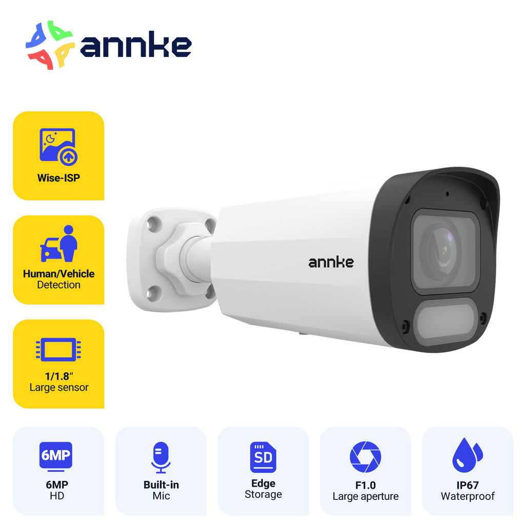 ANNKE UP007 cámara IP Poe 6MP para exteriores