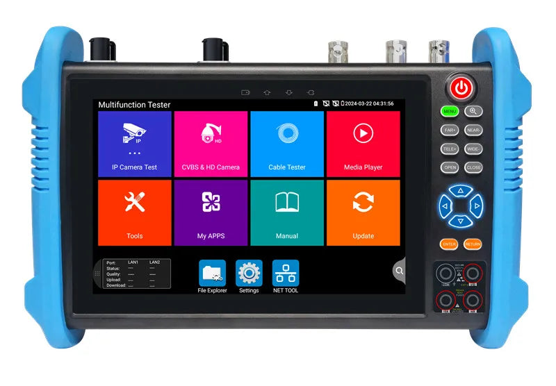 IPC-9800 Pro 8K IP CCTV Cameras Tester with POE Cable Tracer TDR