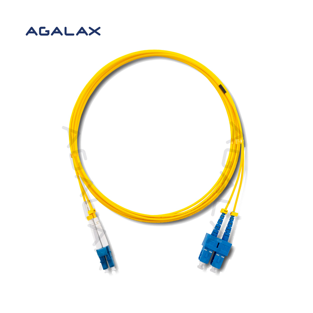 Patch cord Fibra LC/UPC to SC/UPC 3M 3.0MM Duplex LSZH 1310/1550nm 5g