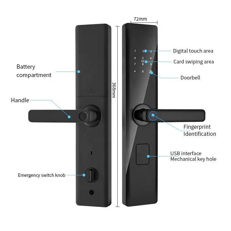 Cerradura inteligente Digital con WiFi Tuya