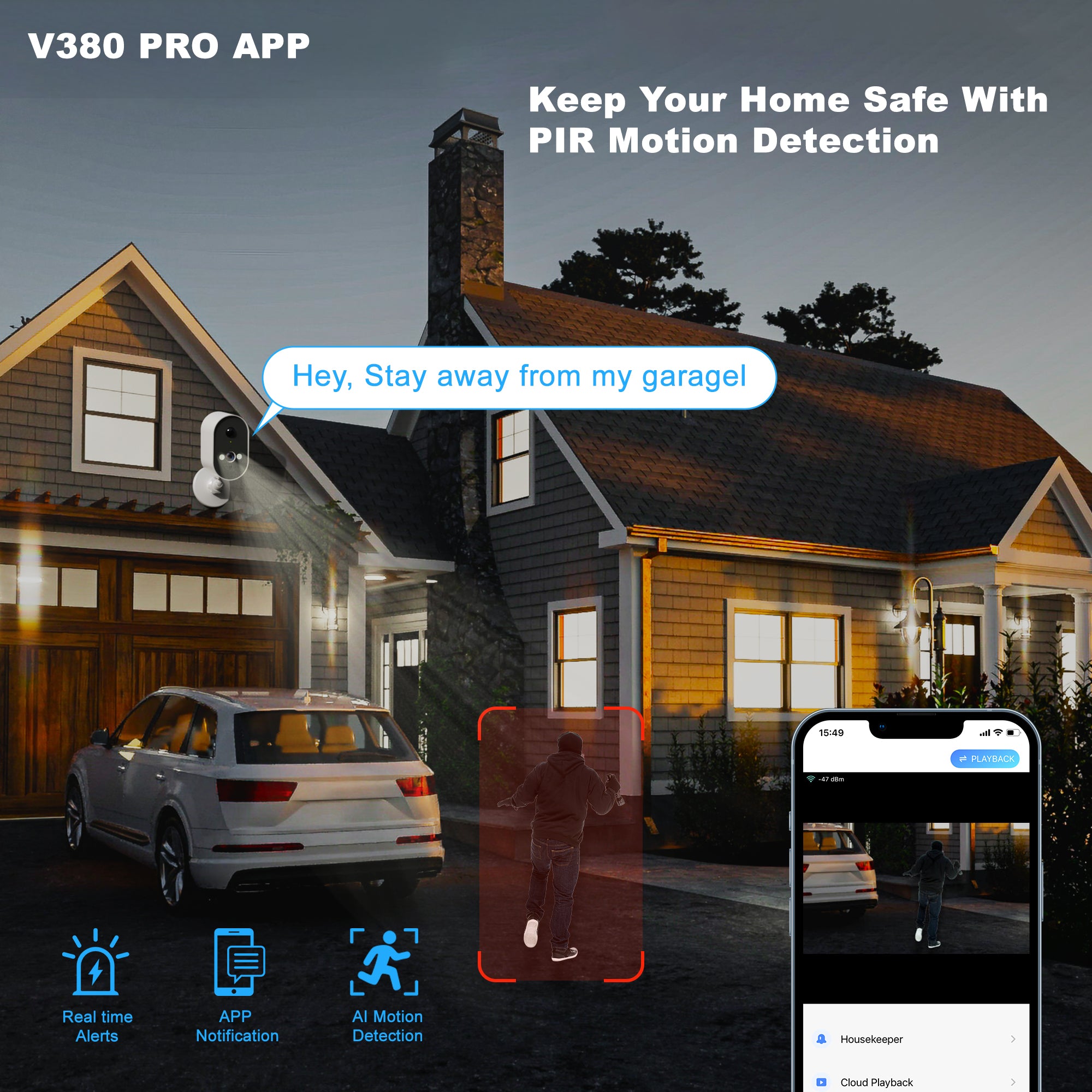Camara Wifi para exteriores con bateria 3Mp
