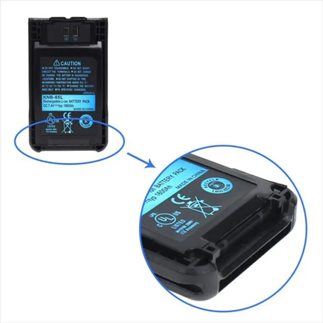 Batería Reemplazo KNB-63L Li-ion/ Kenwood TK-2000 TK-3000