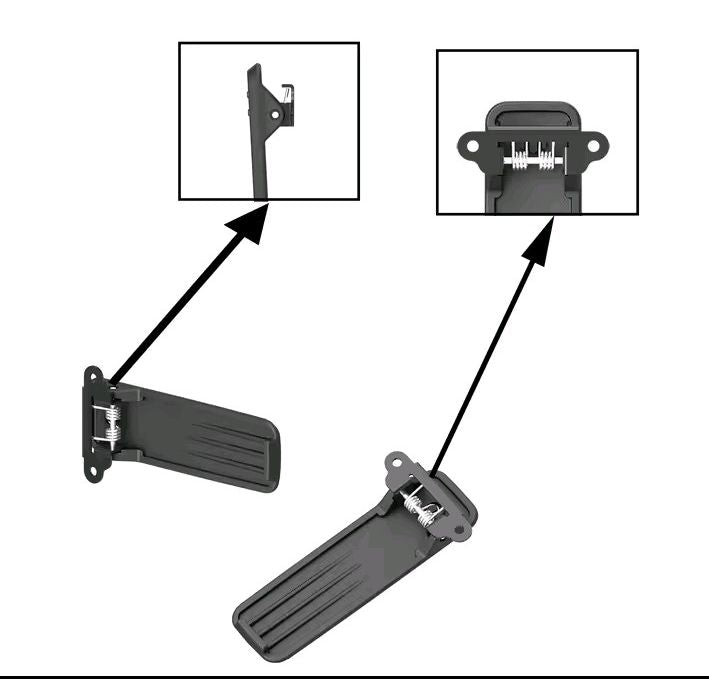 Clip de Cinturón Original BAOFENG Compatible con Múltiples Modelos.