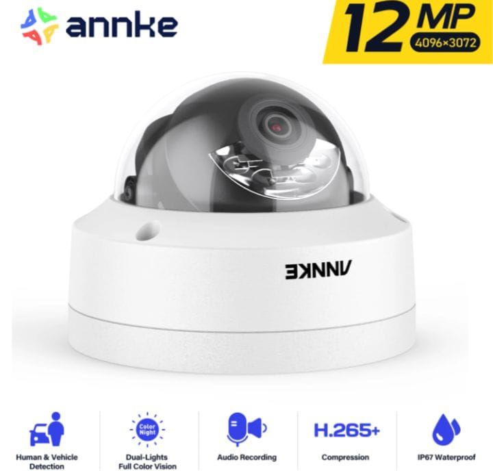 Cámara 4K 12mP ip poe