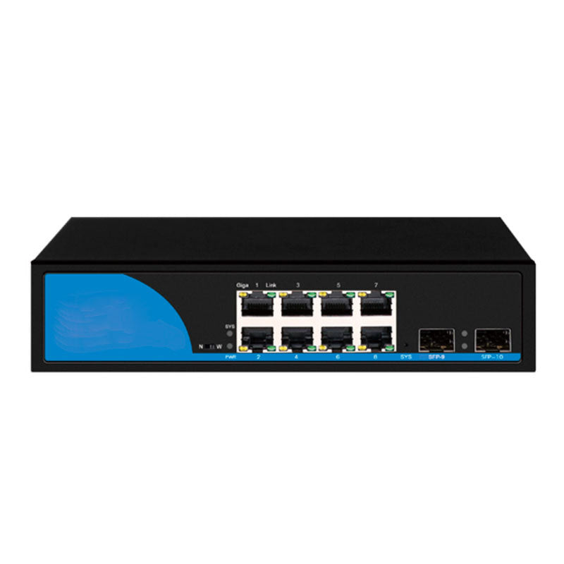 Switch PoE de 8 Puertos, 10/100/1000/2500Mbps, Administrado.
